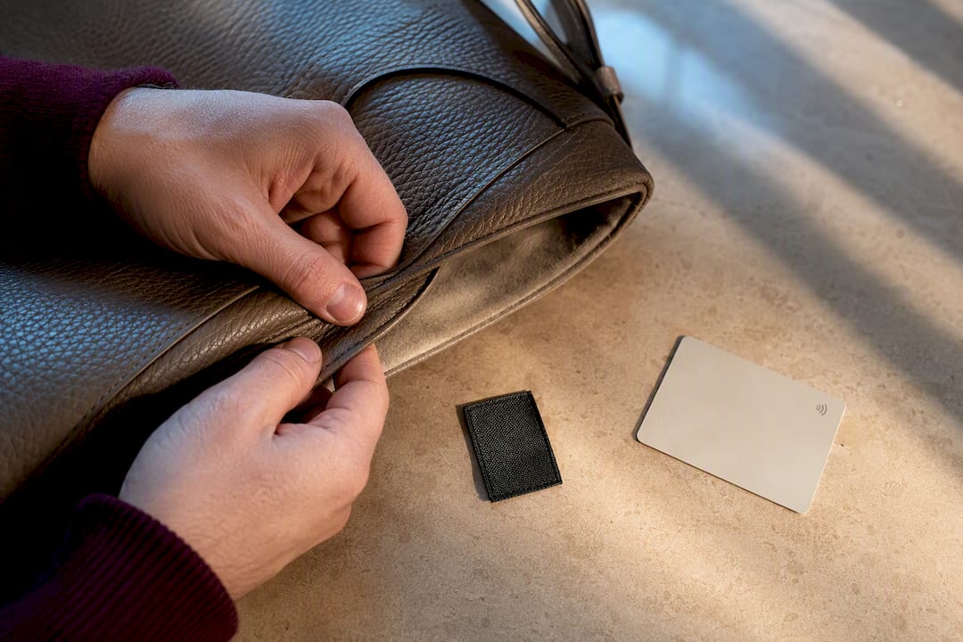 Inspecting anonymous luxury bag authenticity details