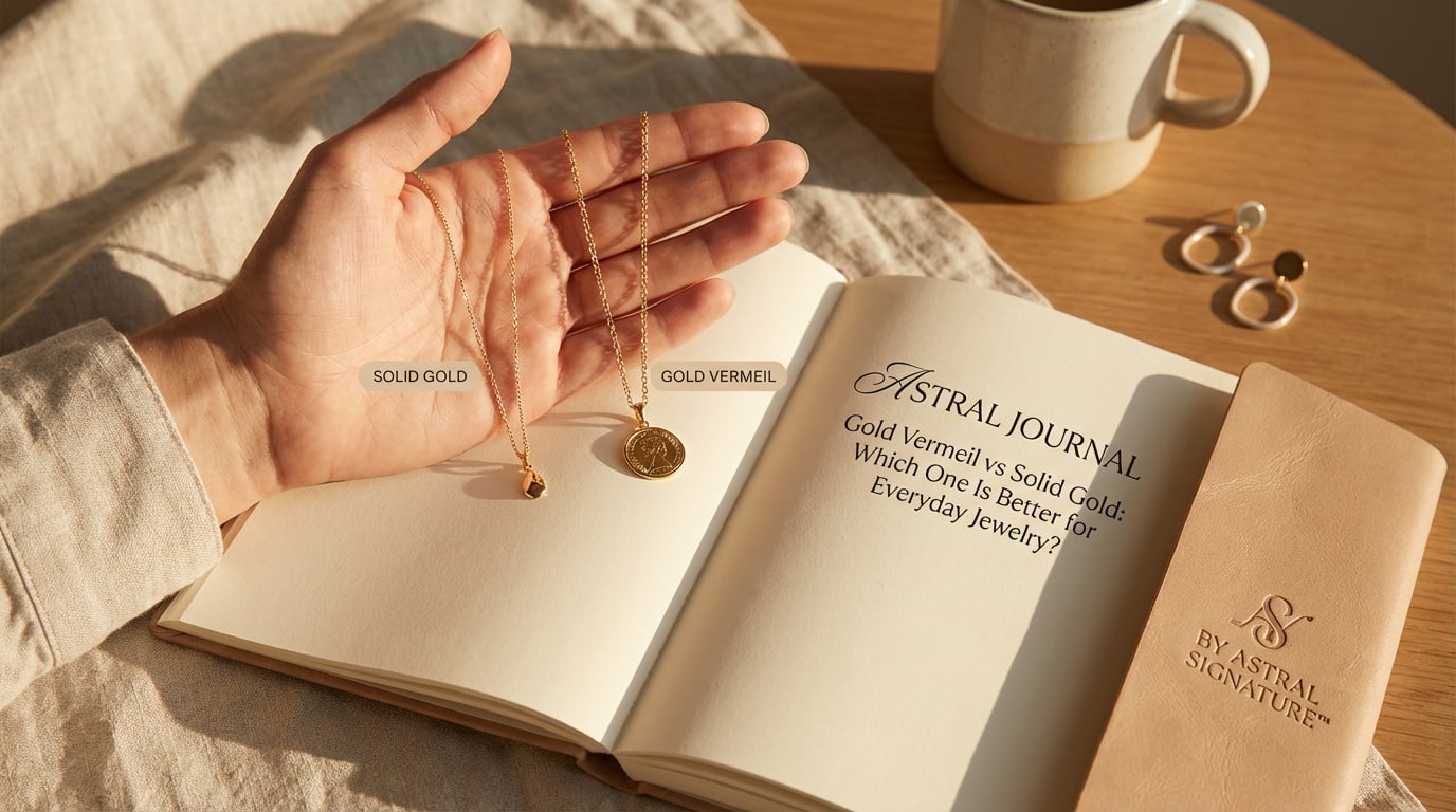 Gold vermeil vs solid gold jewelry — demi-fine pieces for everyday wear