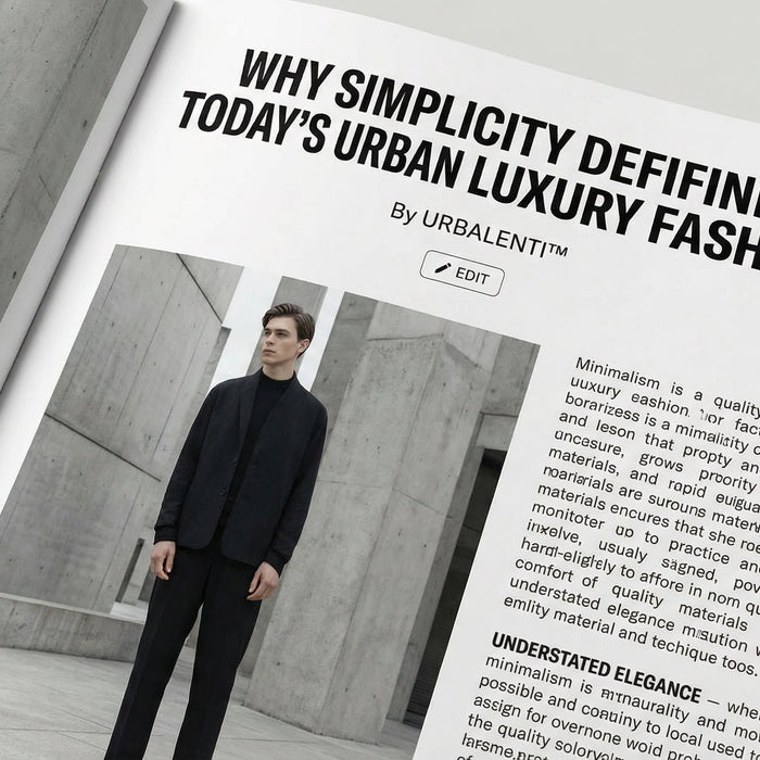 Why Simplicity Defines Today’s Urban luxury Fashion