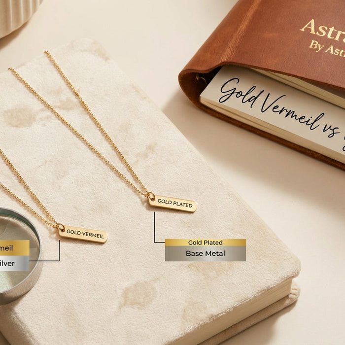 Gold vermeil vs gold plated jewelry — demi-fine quality comparison