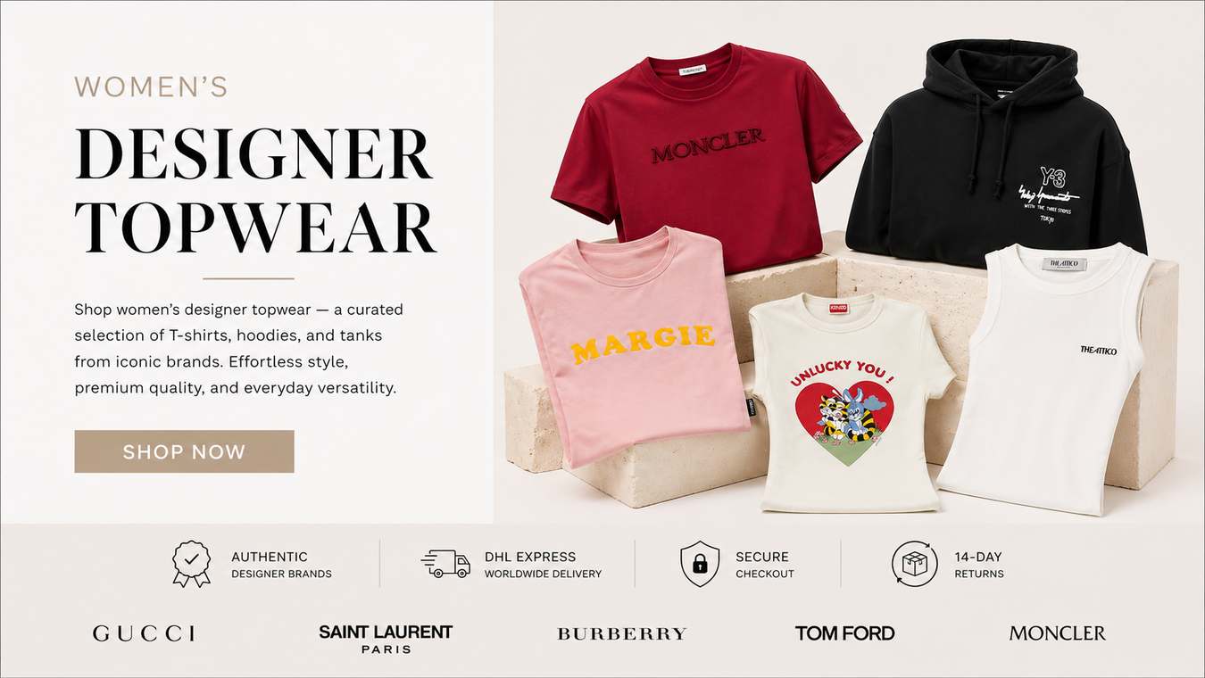 Explore Women's Designer Topwear featuring a curated selection of stylish T-shirts, hoodies, and refined layering pieces from top brands like Moncler and Givenchy, perfect for modern fashion and everyday versatility.