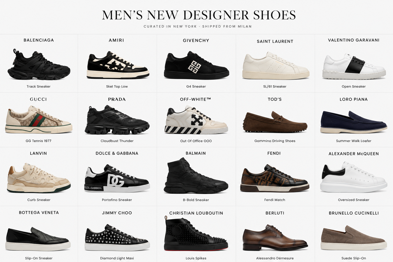 Men's New Designer Shoes
