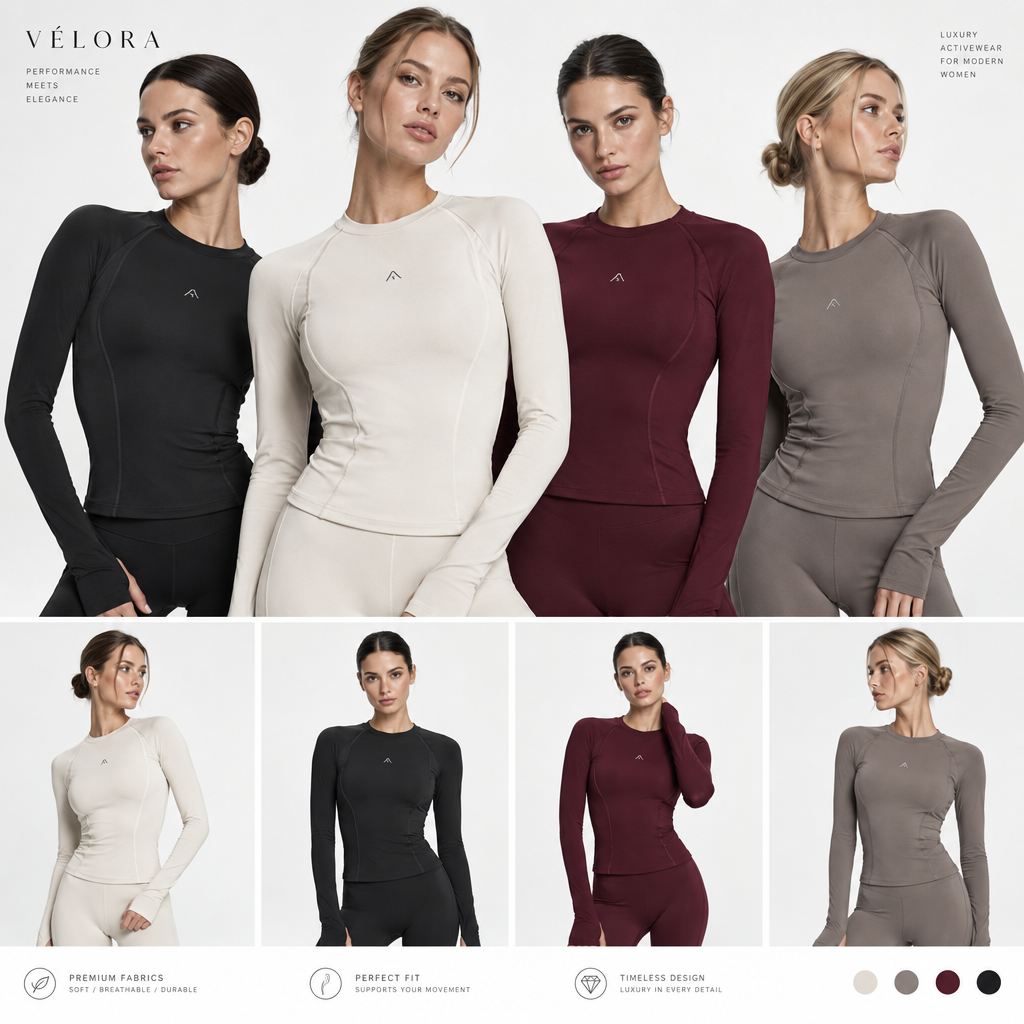 Designer Long-Sleeve Sports Shirts for Women