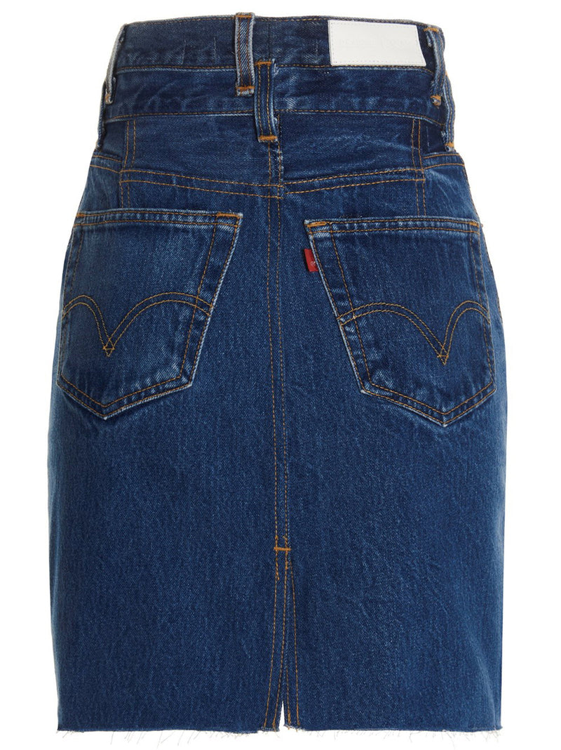 Re/Done Re/Done Double Waisted Pencil Re Done X Levis Skirt