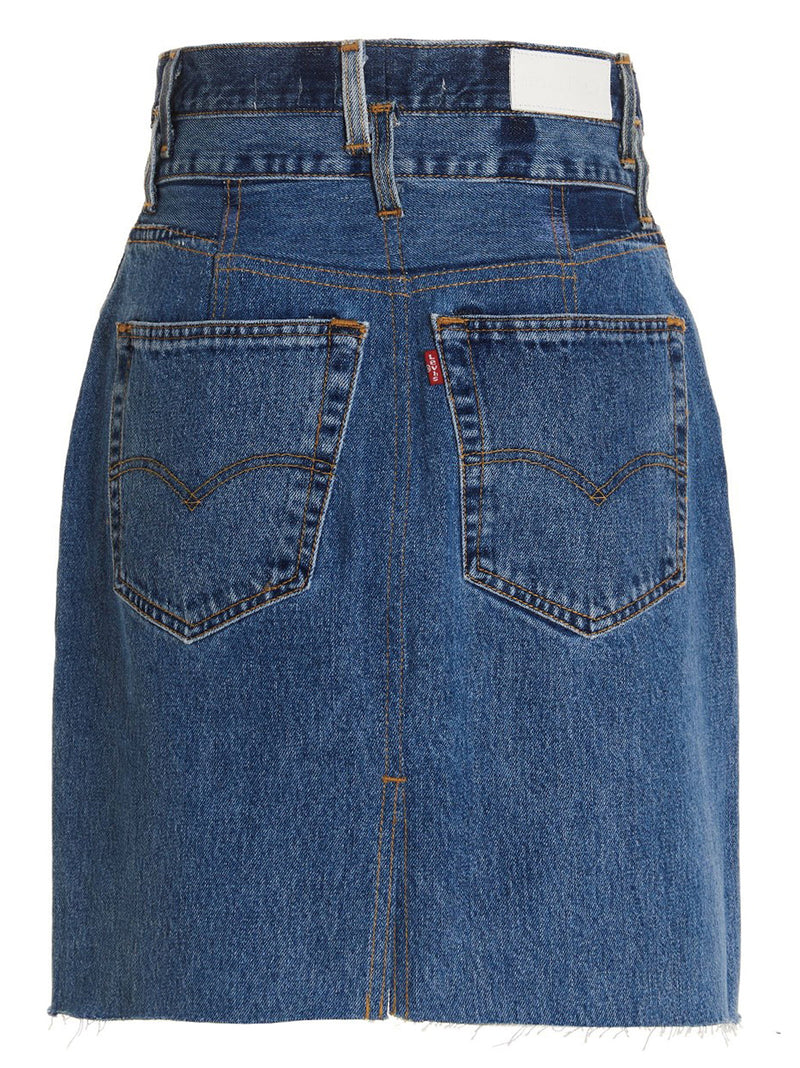 Re/Done Re/Done Double Waisted Pencil Re Done X Levis Skirt