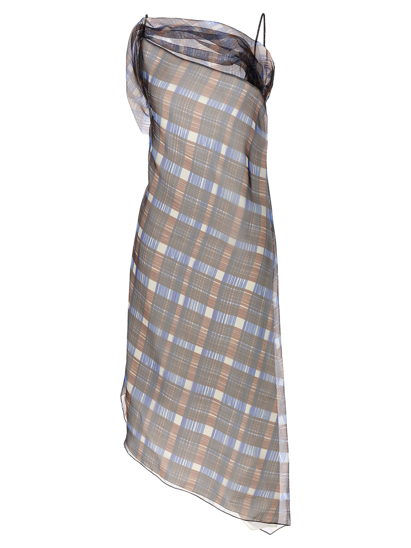 Ferragamo Asymmetrical Dress | Urbalenti™ NYC
