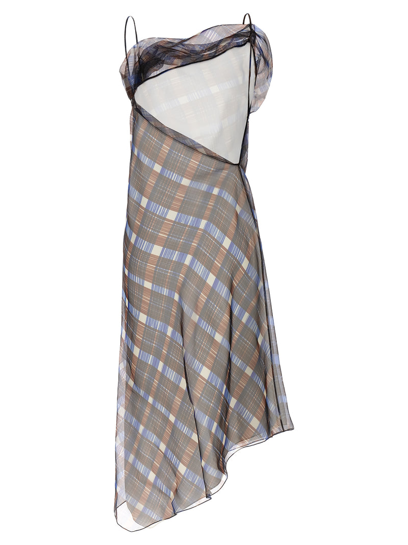 Ferragamo Asymmetrical Dress | Urbalenti™ NYC