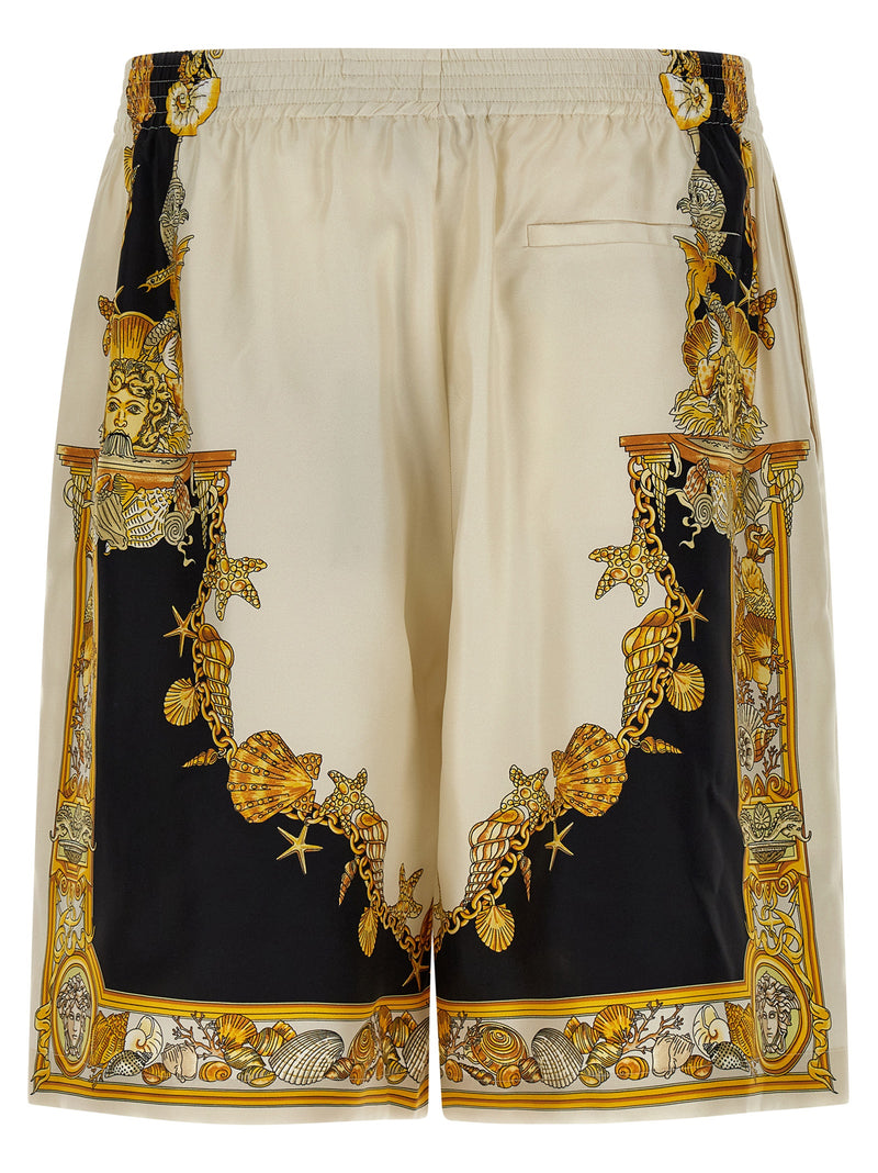 Versace Versace Coral Theatre Print Bermuda Shorts
