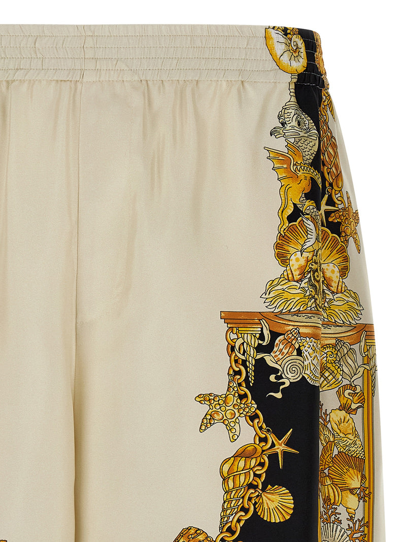 Versace Versace Coral Theatre Print Bermuda Shorts