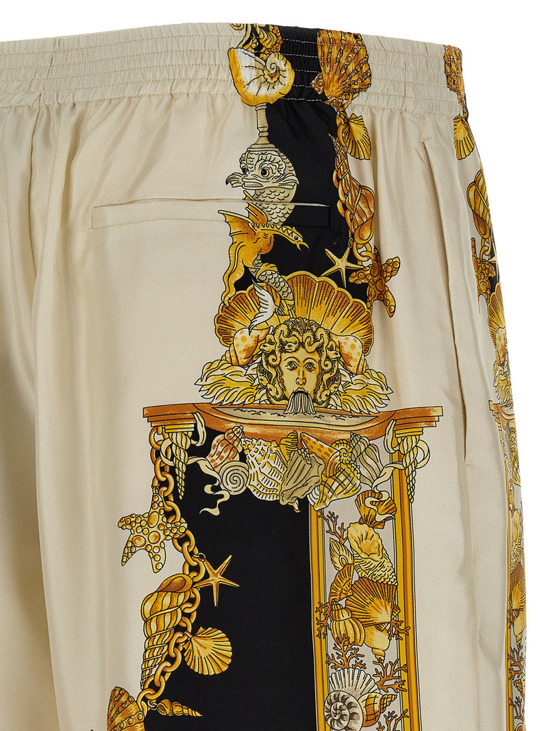 Versace Versace Coral Theatre Print Bermuda Shorts