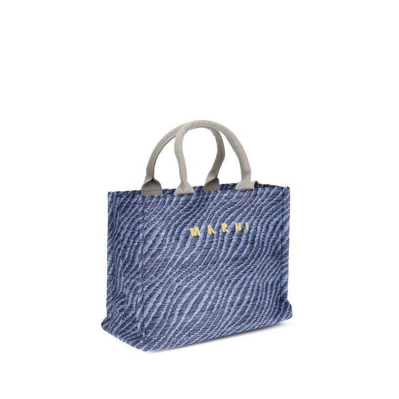 Marni Blue Nylon Shoulder Bag