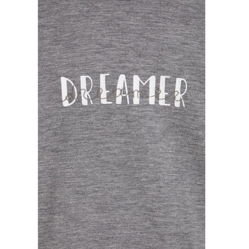 Brunello Cucinelli Gray Elastane T-Shirt