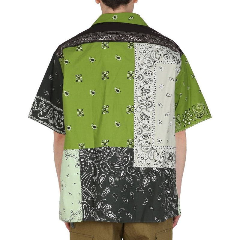 Kenzo Bicolor Cotton Pattern Shirt