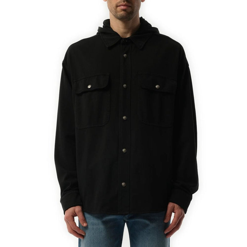 Palm Angels Black Cotton Shell Jacket
