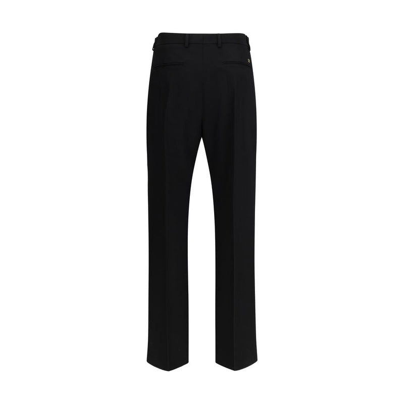 Valentino Garavani Black Wool Oves Aries Dress Pants