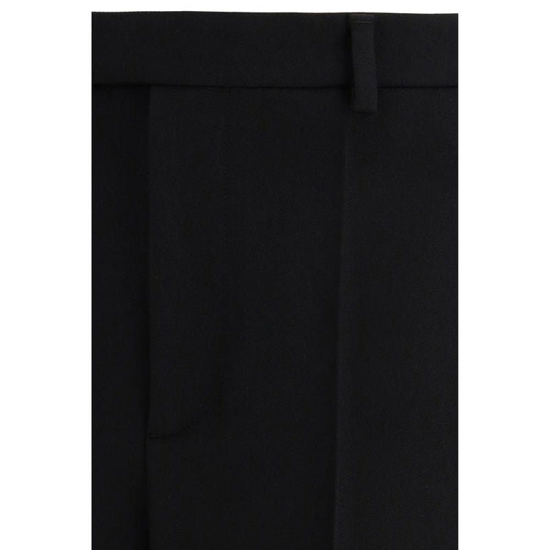 Valentino Garavani Black Wool Oves Aries Dress Pants