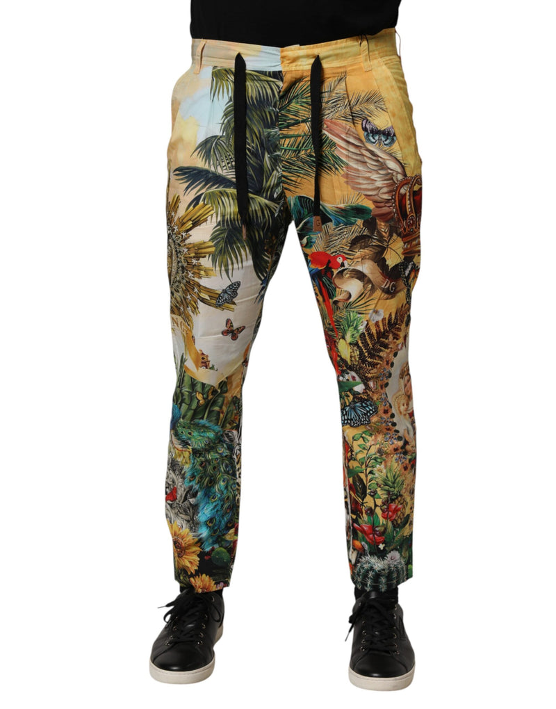 Calça de lounge com estampa tropical King multicolorida Dolce & Gabbana