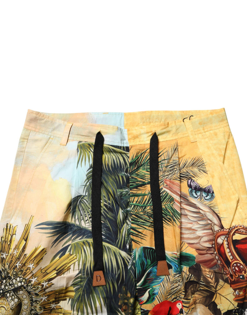 Calça de lounge com estampa tropical King multicolorida Dolce & Gabbana