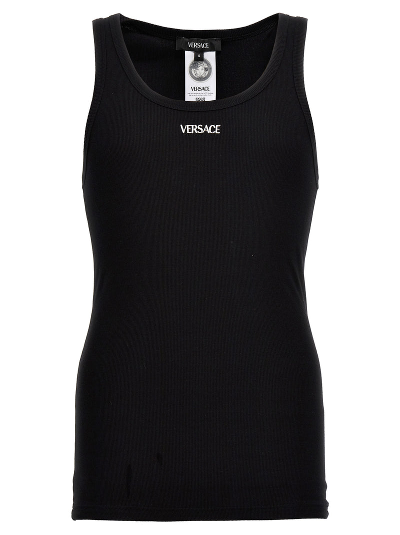 Versace Logo Embroidery Tank Top Variant 2 | Urbalenti™ NYC