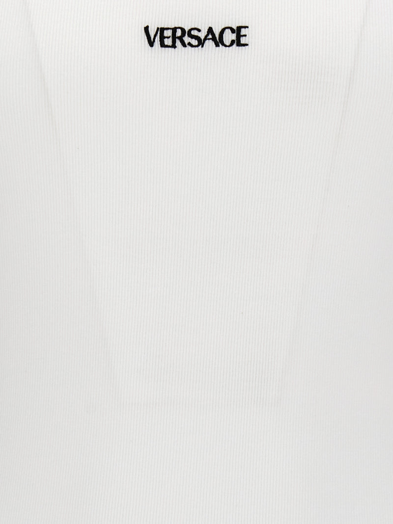 Versace Versace Logo Embroidery Tank Top
