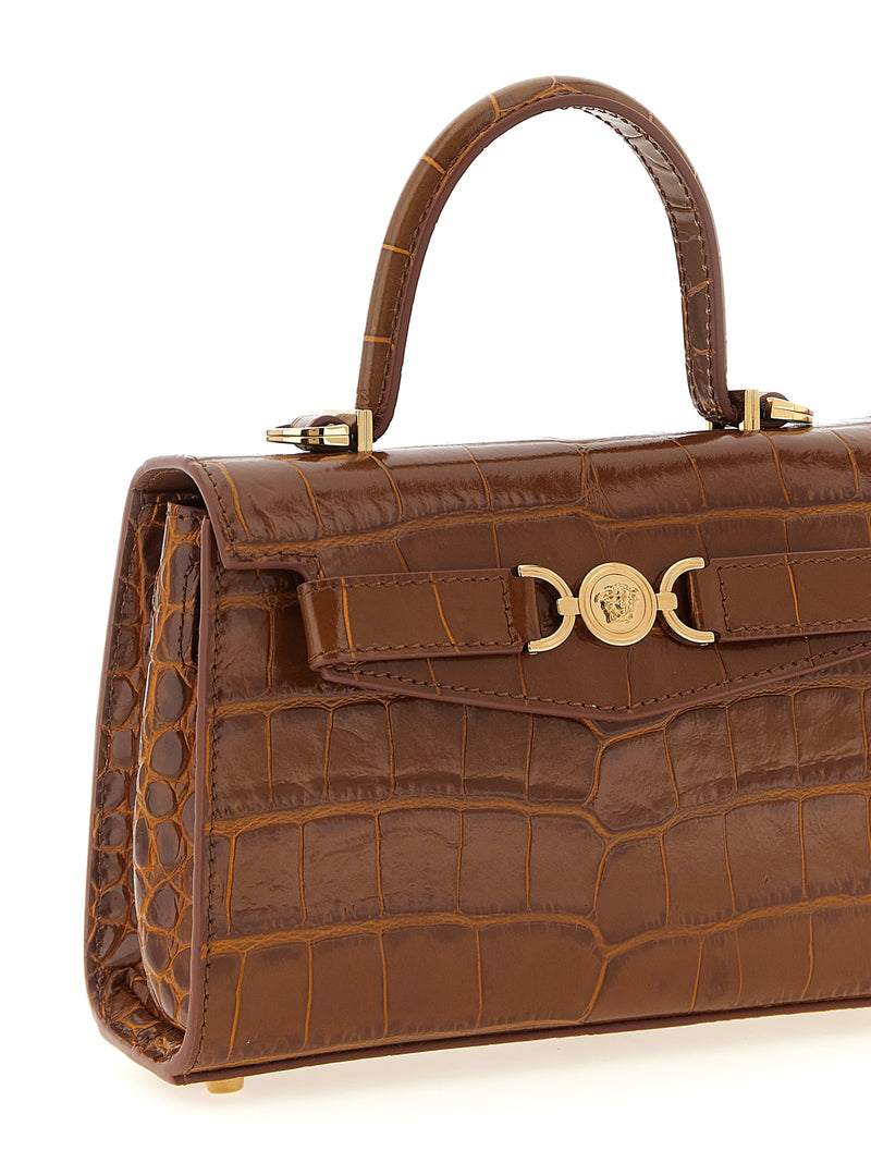 Versace Medusa 95 Small Handbag - Leather - Style 087241NF2V | URBALENTI ™ | URBALENTI™ NYC