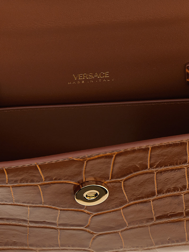 Versace Medusa 95 Small Handbag - Leather - Style 087241NF2V | URBALENTI ™ | URBALENTI™ NYC
