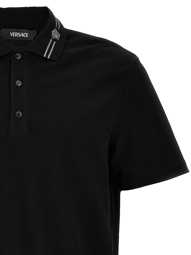 Versace Versace Medusa Embroidery Polo Shirt