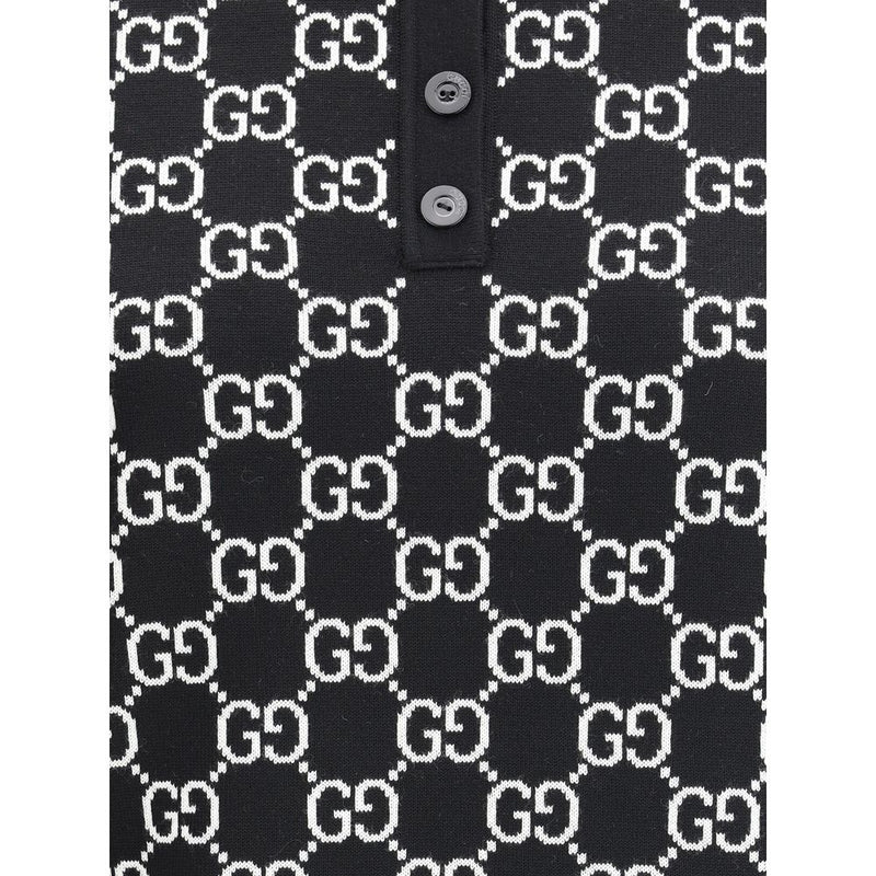 Gucci Black Wool Oves Aries Dress Shirt