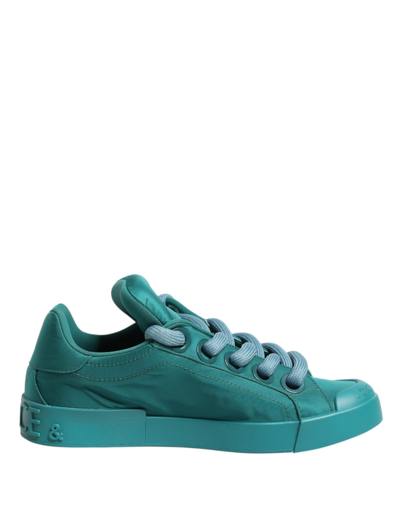 Sneakers basse da uomo Dolce & Gabbana Portofino color verde petrolio