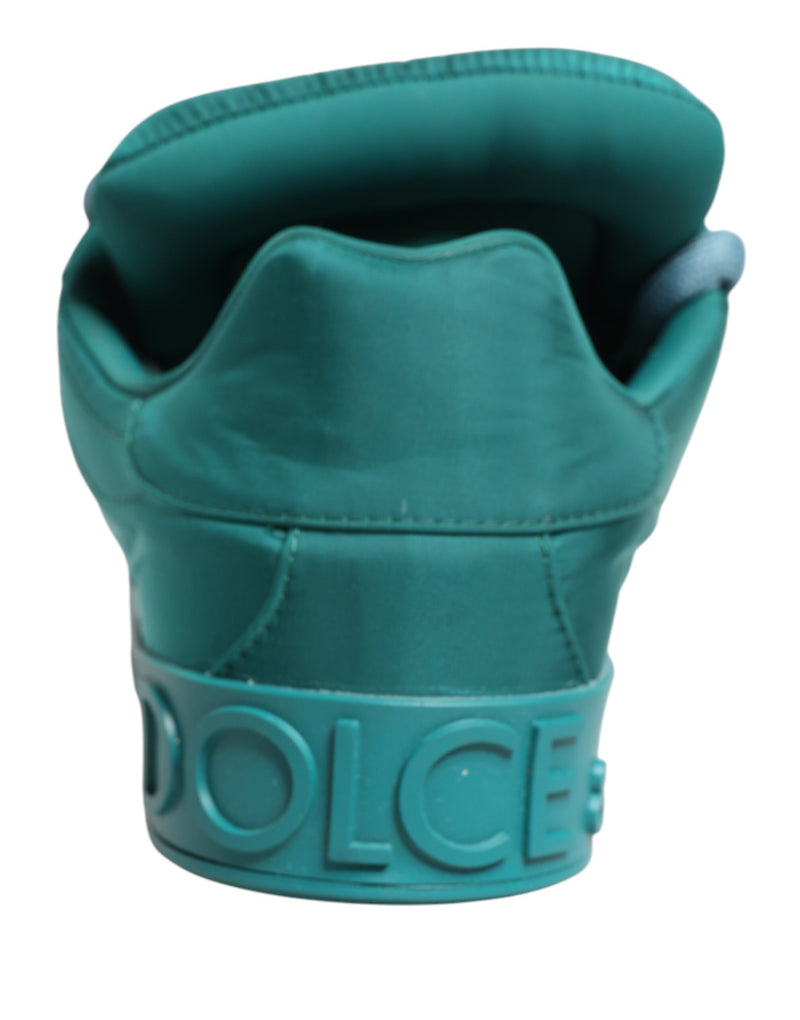 Sneakers basse da uomo Dolce & Gabbana Portofino color verde petrolio