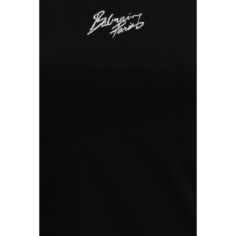 Balmain Black Cotton T-Shirt