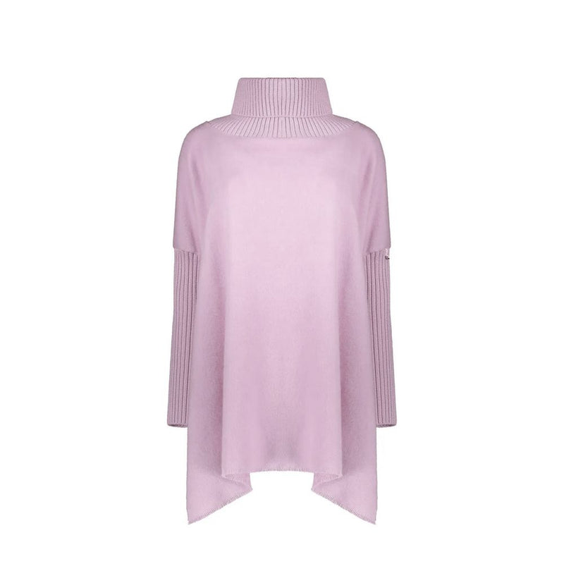 Herno Purple Virgin Wool Poncho