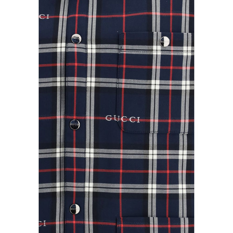 Gucci Blue Cotton Jacket