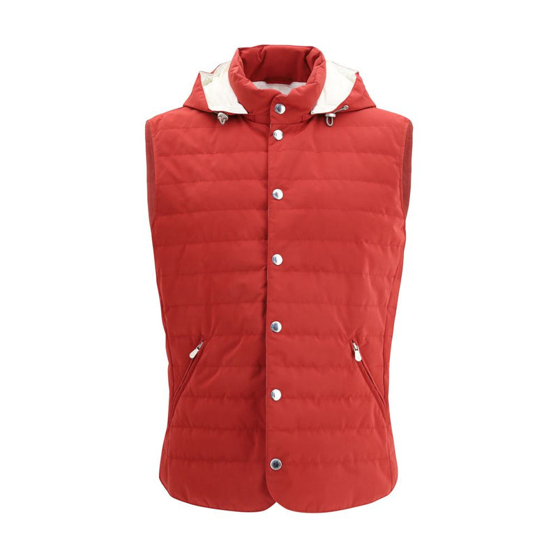 Brunello Cucinelli Multicolor Polyester Sleeveless Jacket