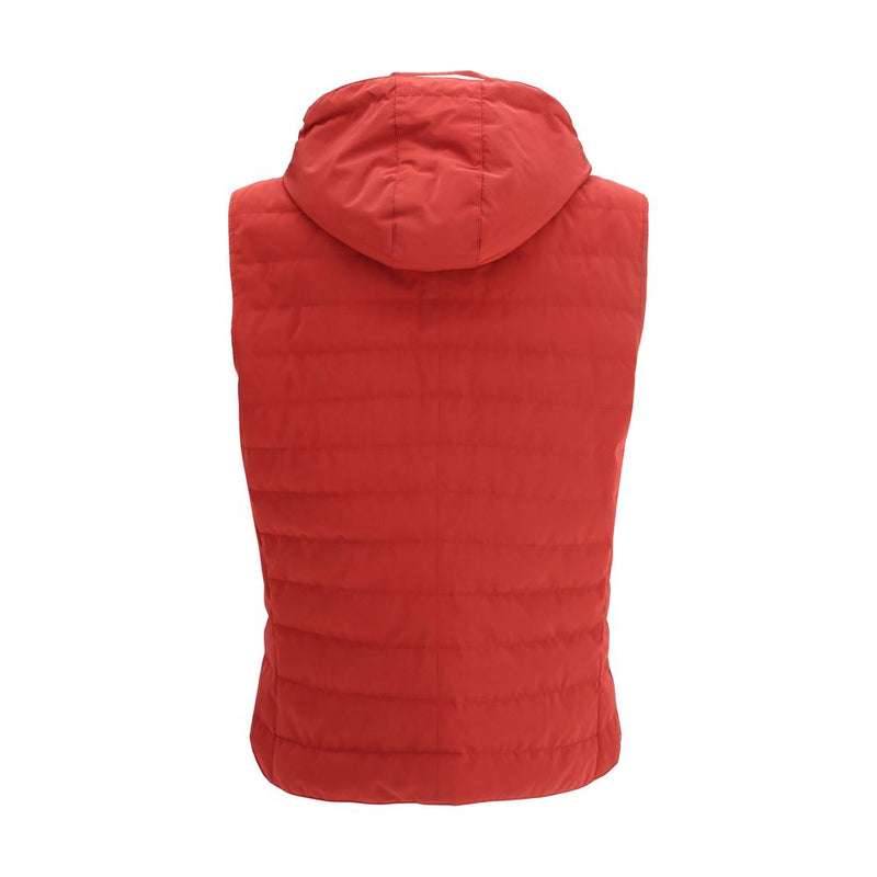 Brunello Cucinelli Multicolor Polyester Sleeveless Jacket