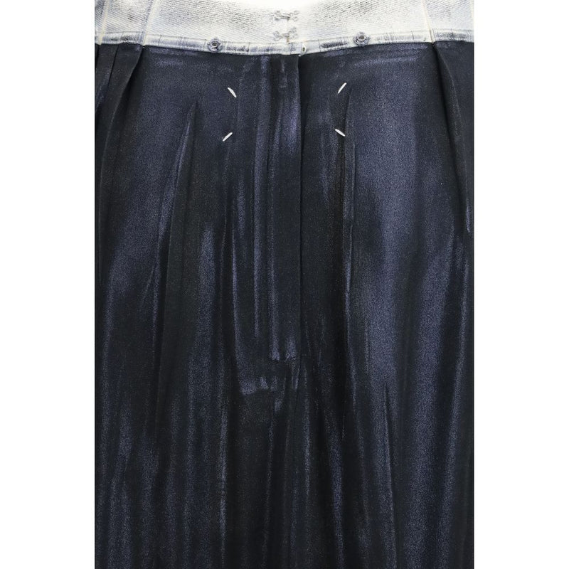 Maison Margiela Blue Acetate Midi Skirt