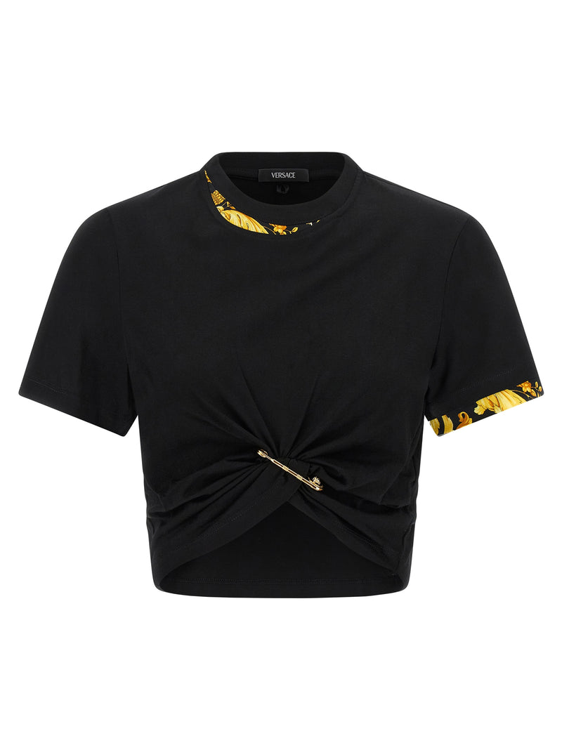Versace Barocco Double Layer T-shirt - Cotton Jersey - Style 148331B000... | Urbalenti™ NYC