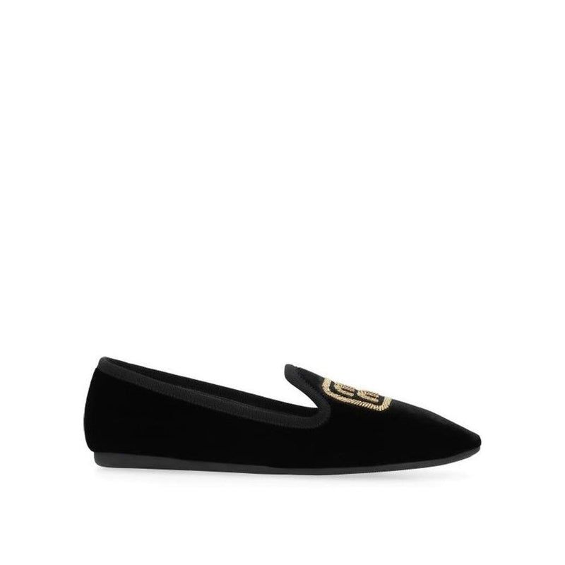 Ballerines Miu Miu en tissu noir