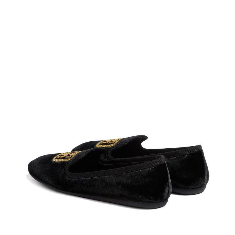 Ballerines Miu Miu en tissu noir