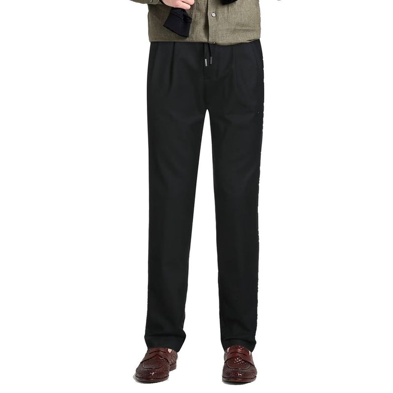 Herno Black Elastane Casual Pants