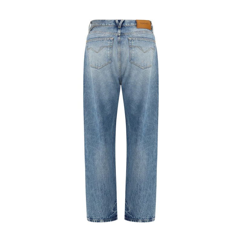 Versace Blue Cotton Jeans Denim