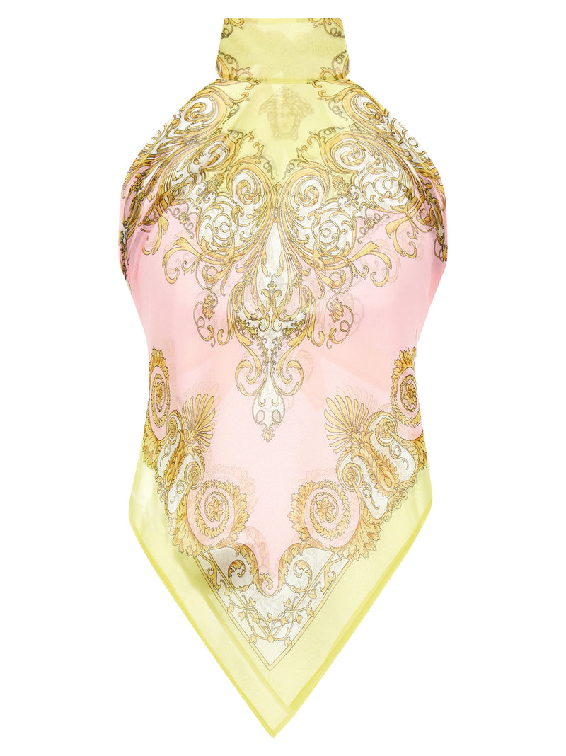 Versace Spring Barocco Scarf Top | Urbalenti™ NYC