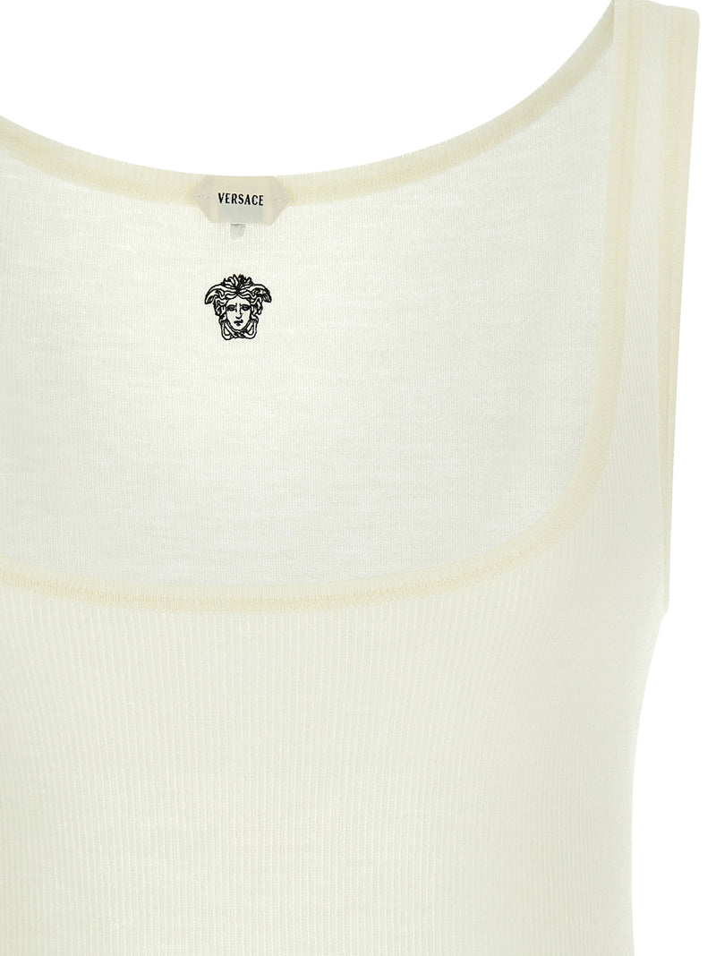 Versace Versace La Medusa Embroidery Top