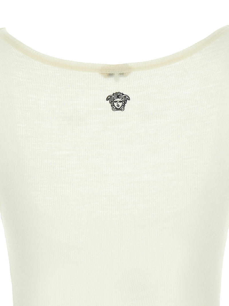 Versace Versace La Medusa Embroidery Top