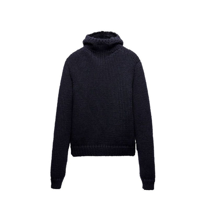 Prada Blue Wool Turtleneck