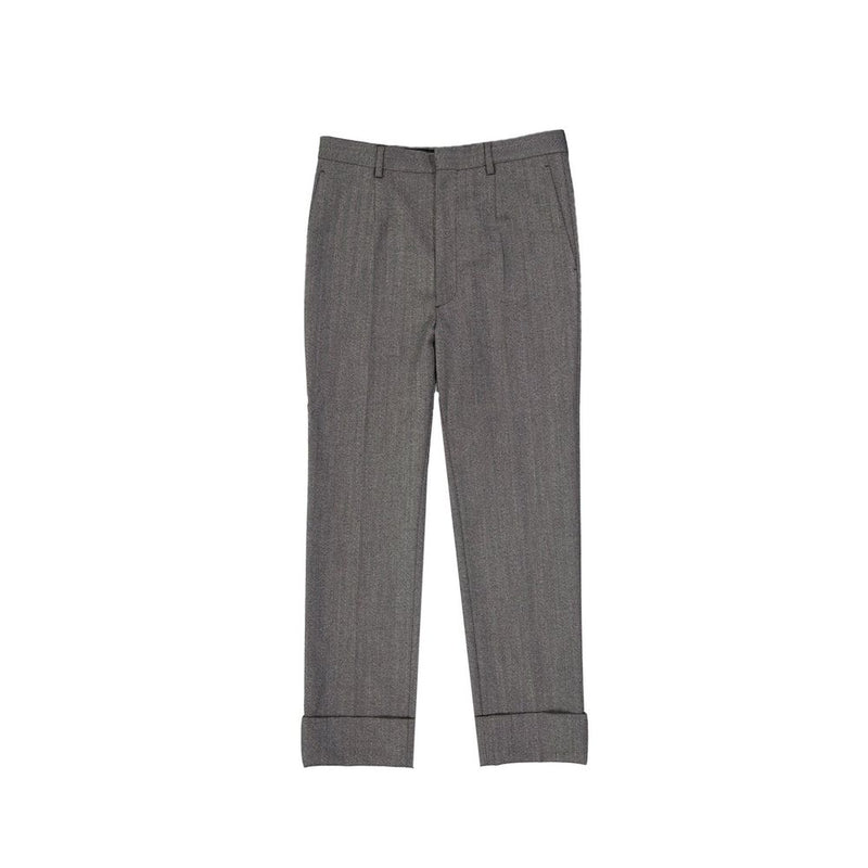 Prada Gray Wool Casual Pants