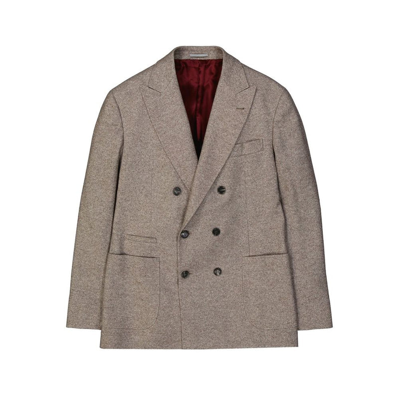 Brunello Cucinelli Beige Cashmere Blazer