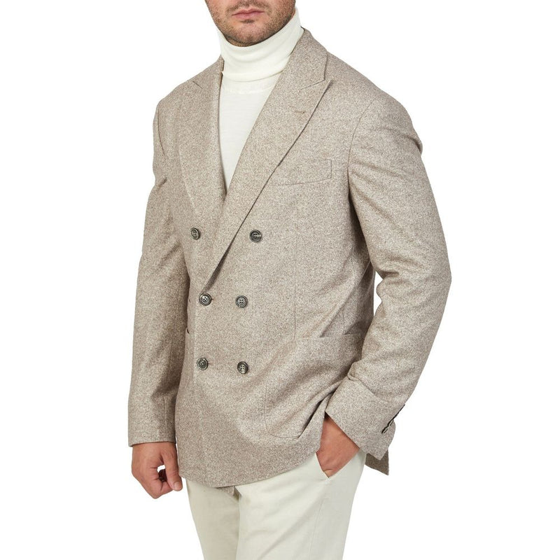 Brunello Cucinelli Beige Cashmere Blazer