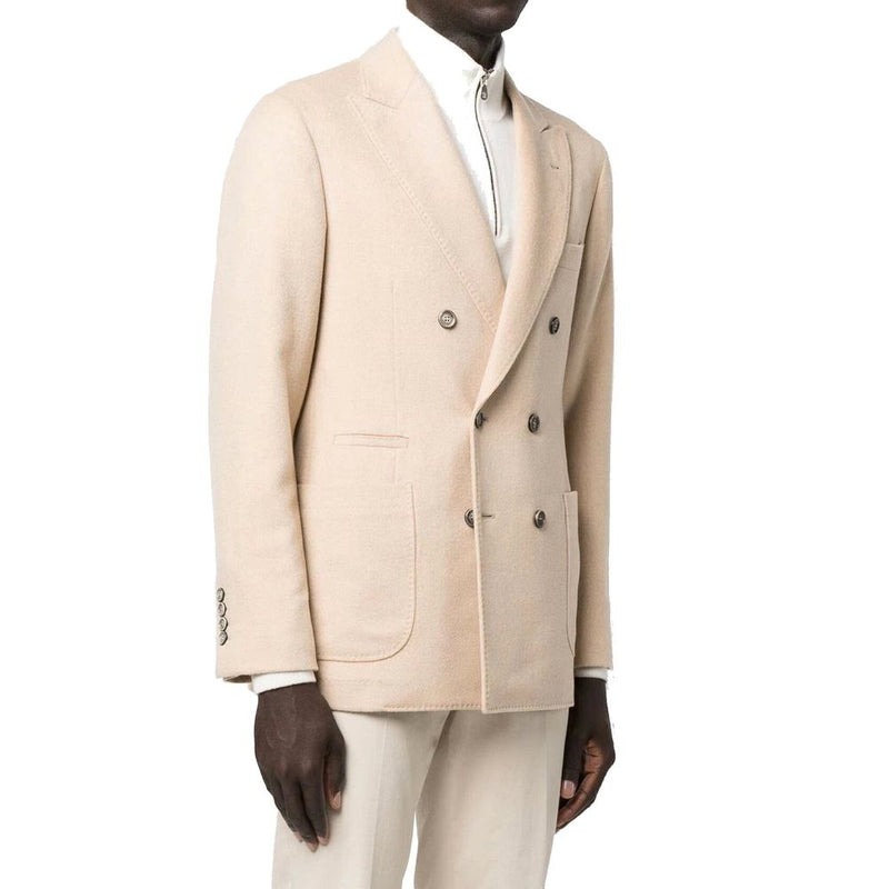 Brunello Cucinelli Beige Wool Blazer