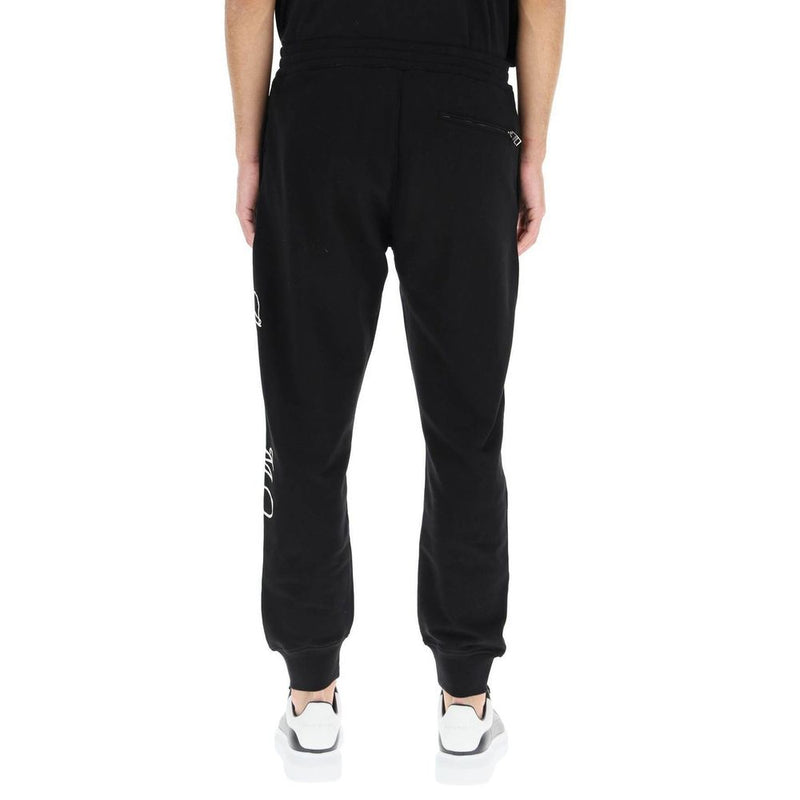 Alexander McQueen Black Cotton Joggers (Workout Pants)